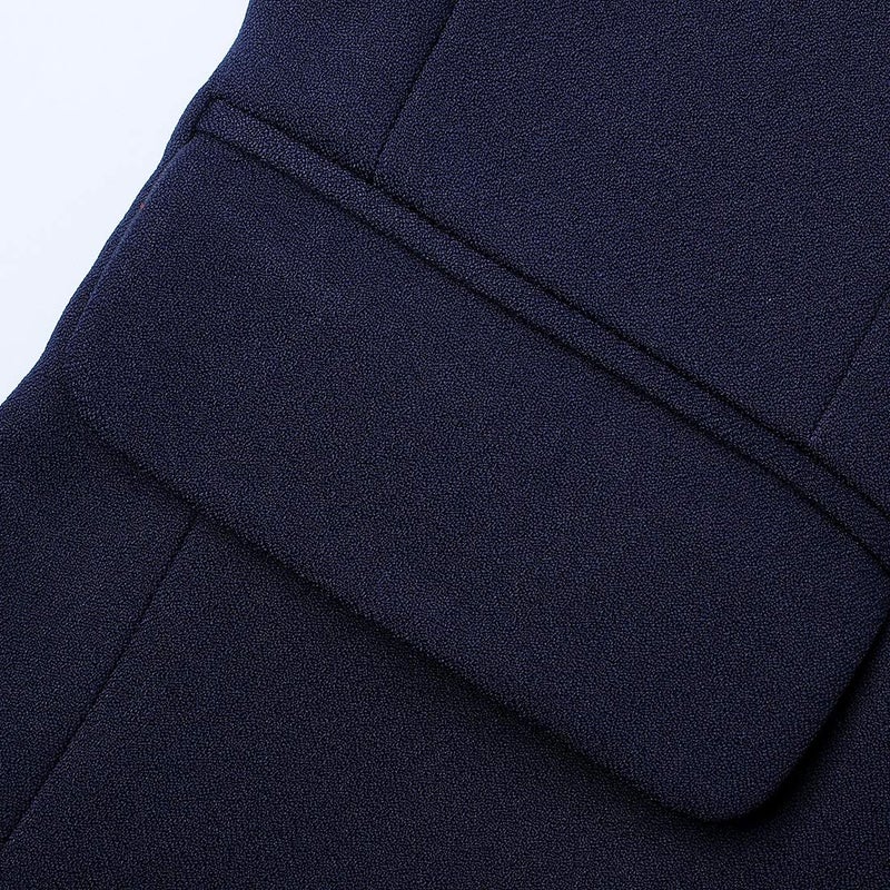 DAVID.ANN Men's Casual Blazer Jacket Slim Fit Sport Coats Lightweight One Button Suit Jacket,#1 Navy Blue,Small - Image 4